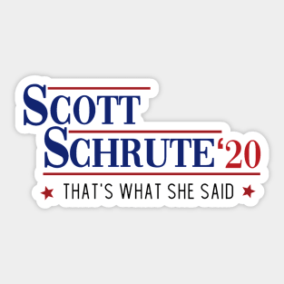 “Scott & Schrute” Sticker